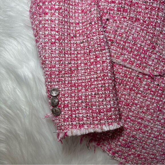 Aqua Tweed Double Breasted Blazer - Picture 2 of 7